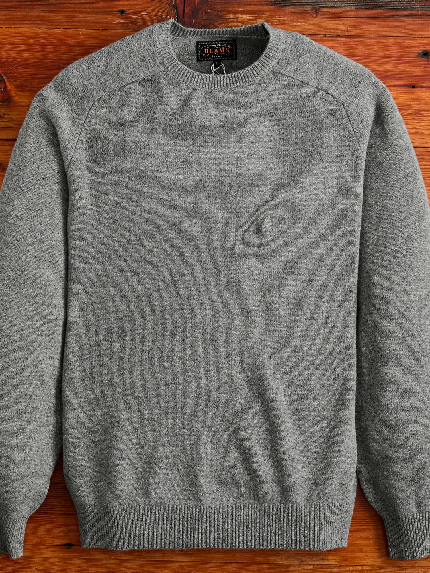 9G Crewneck Knit Sweater in Grey