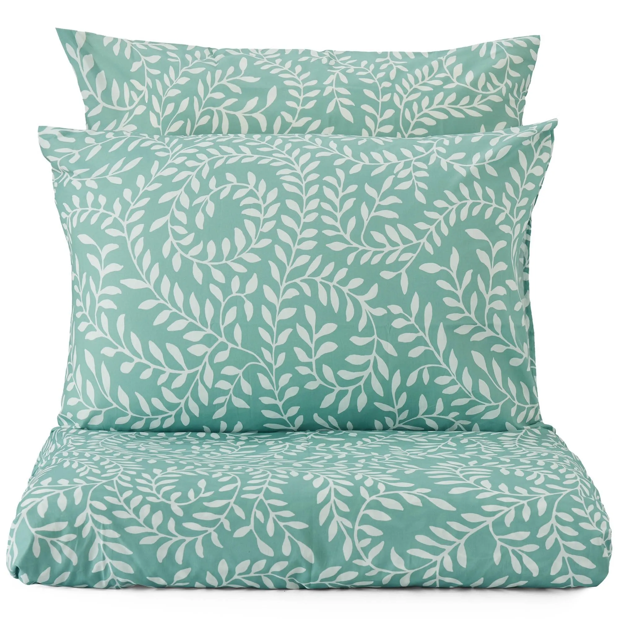 Aneto  Pillowcase [Green grey/White]