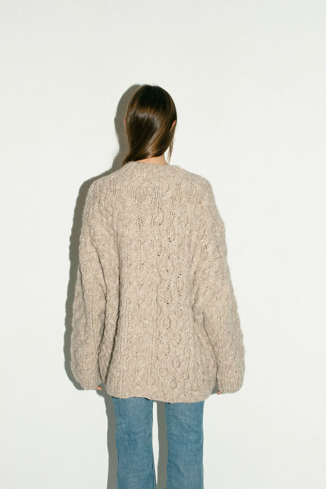 Aspen Aran Handknit Pullover