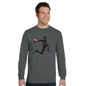 Basketball Player Mid-Air - Organic Unisex Classic Long-Sleeve T-Shirt | Econscious EC1500