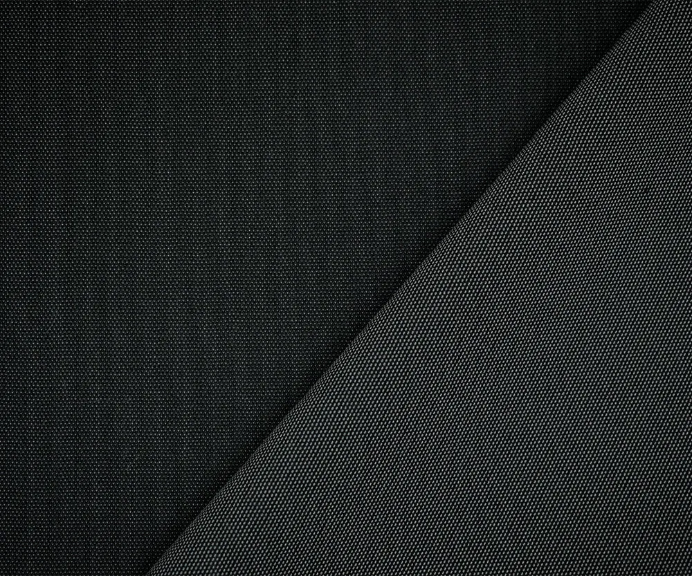 Black-Gray Poly-Wool Dobby Woven Suiting Fabric