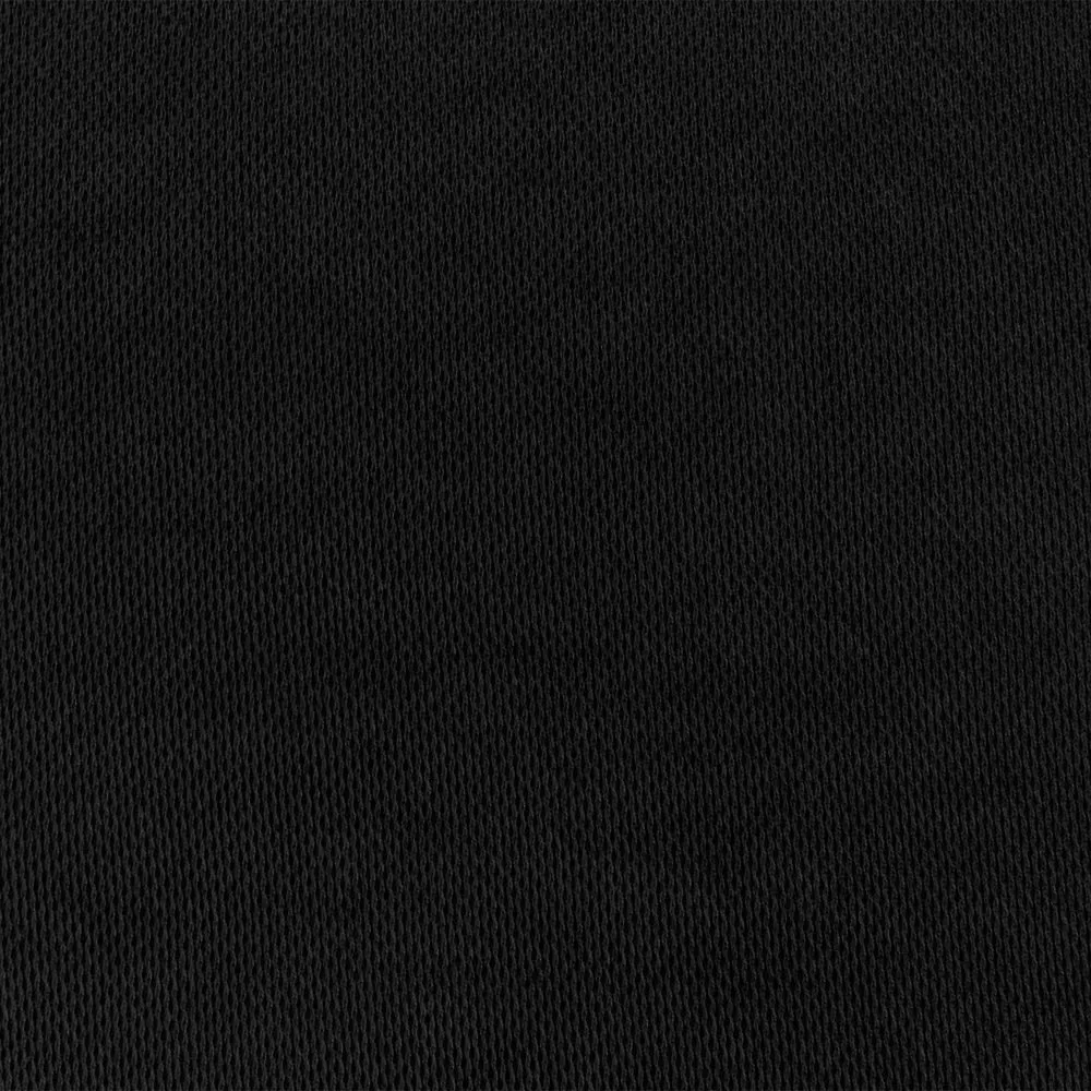 Black Organic Cotton Poly Pique Knit Fabric