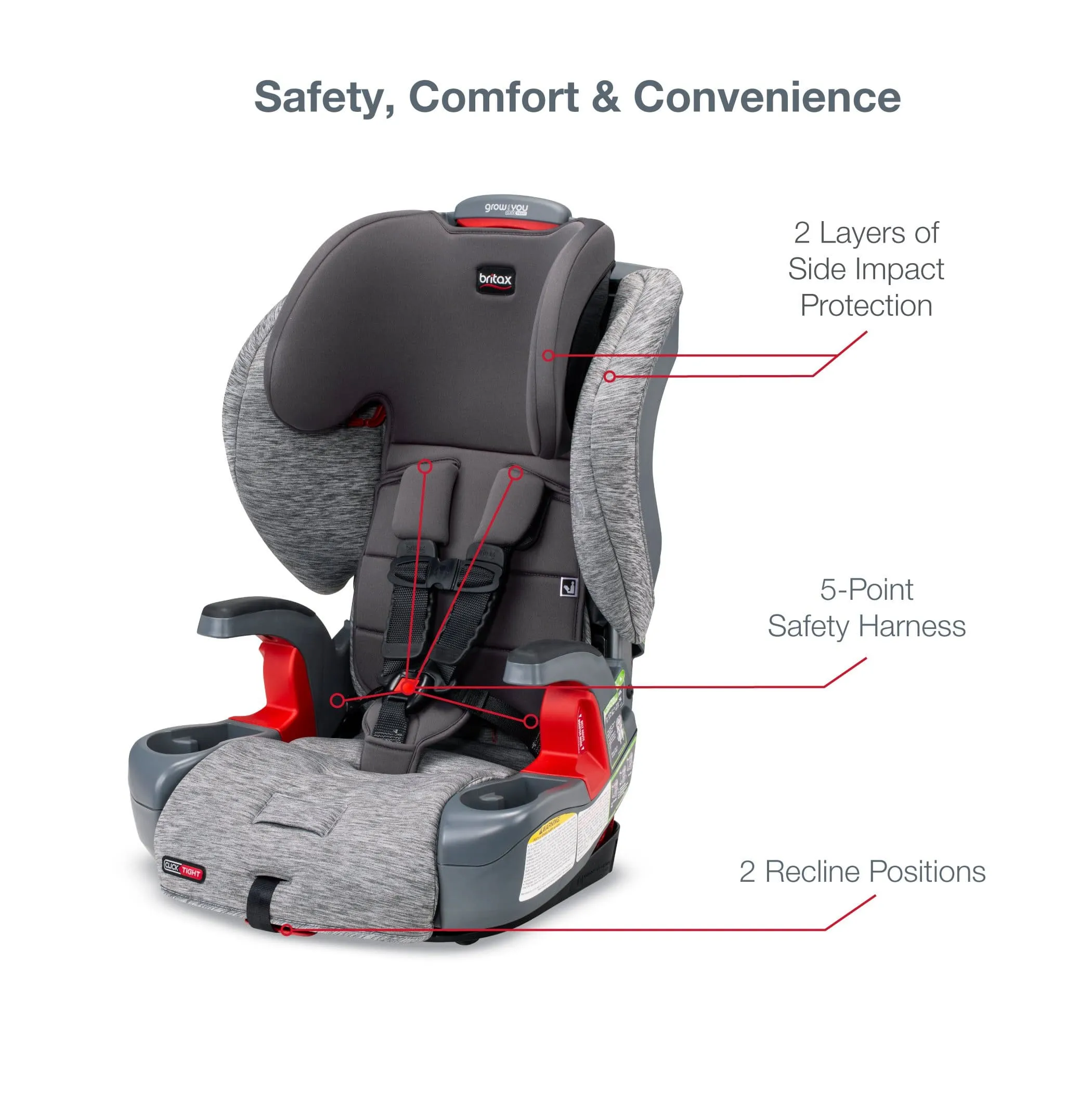 Britax Grow With You Clicktight Booster Seat