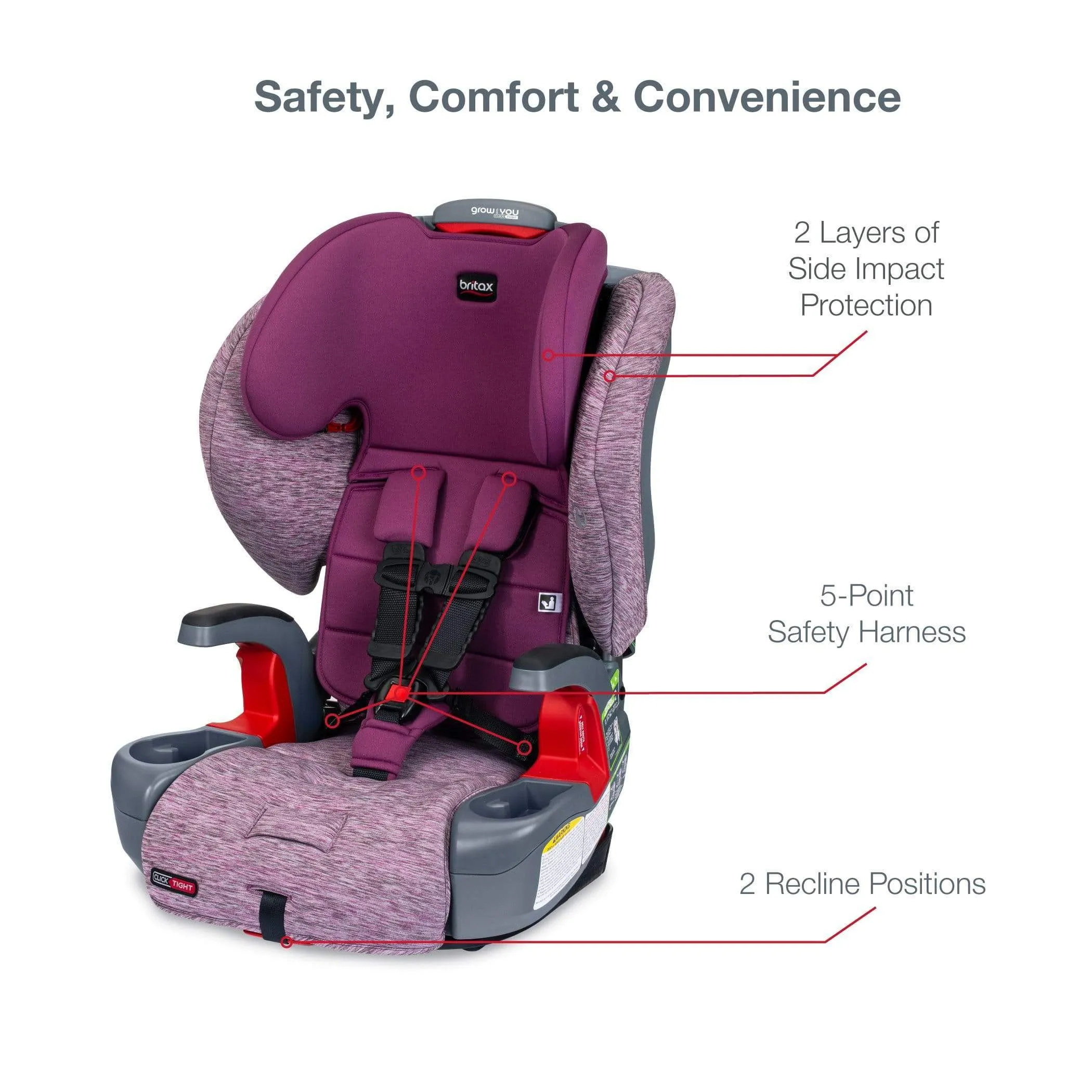 Britax Grow With You Clicktight Booster Seat