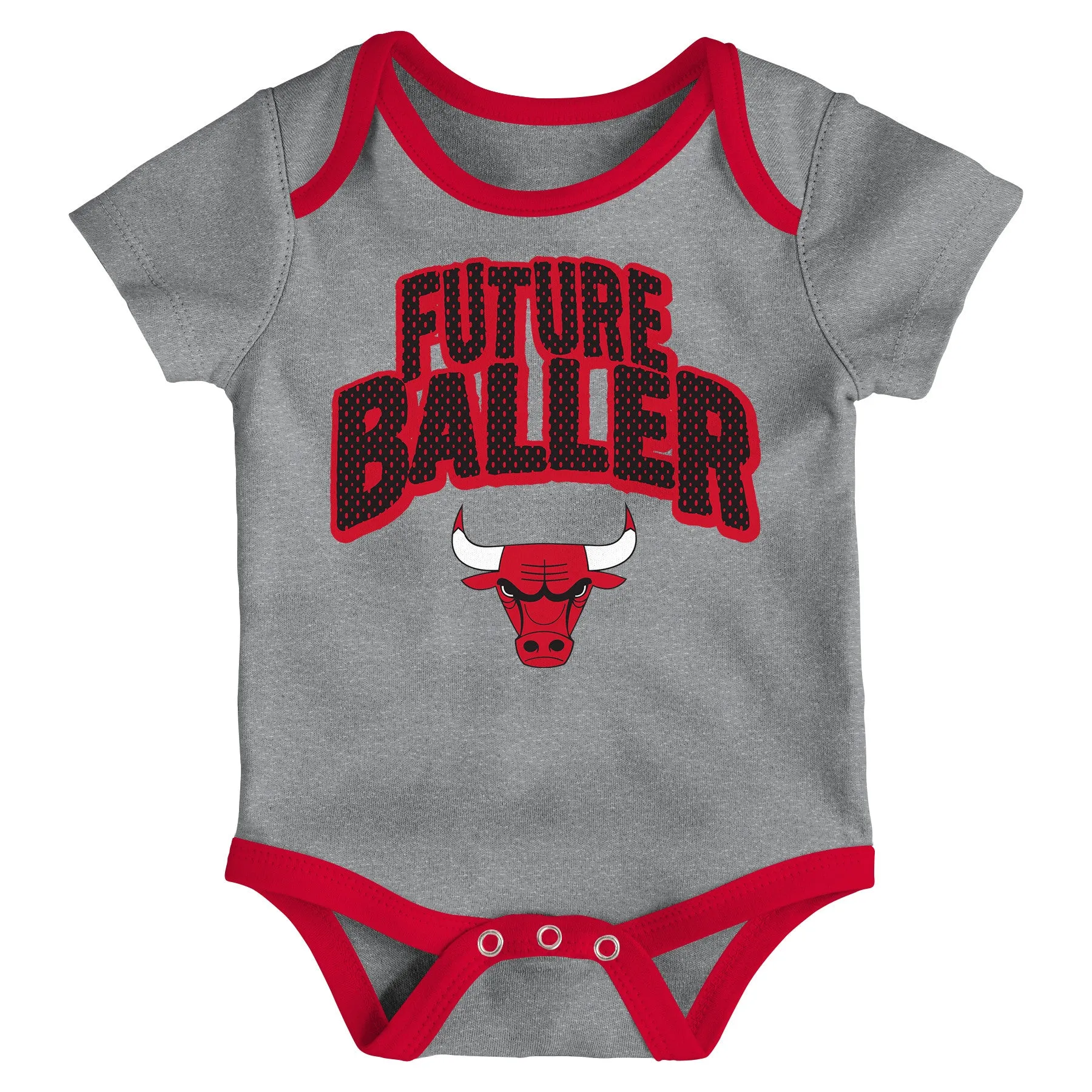 Bulls Future Baller 3-Pack Bodysuit Set