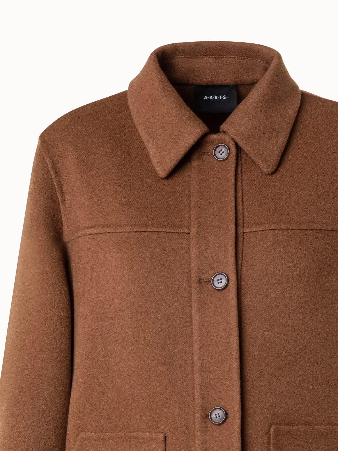 Cashmere Double-Face Shirt Jacket