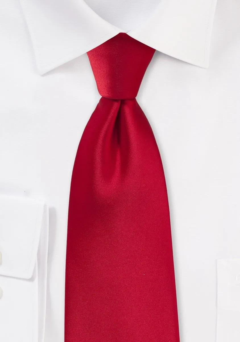 Cherry Solid Necktie