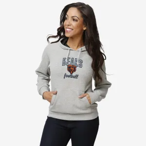 Chicago Bears Womens Gray Woven Hoodie