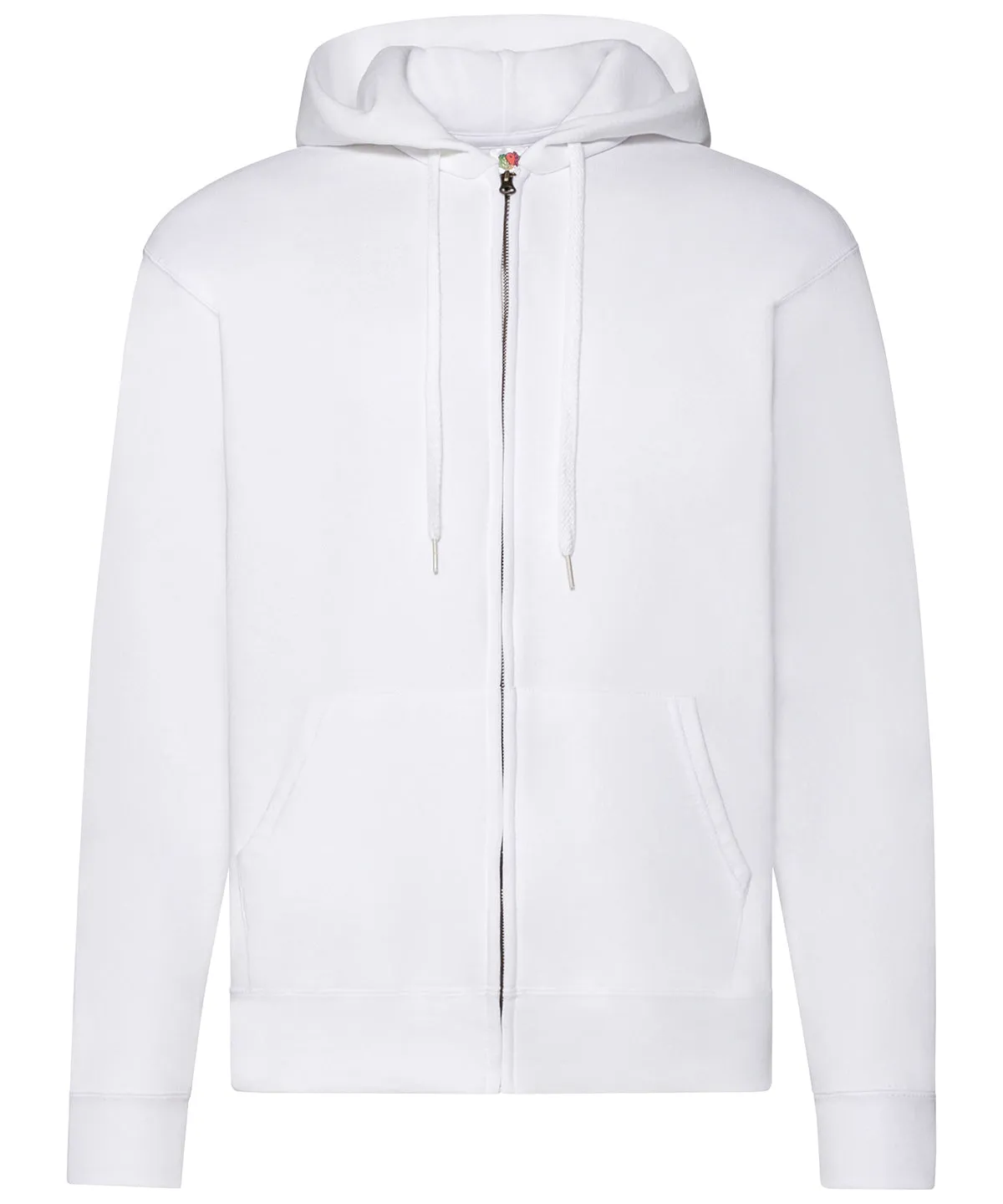 Classic 80/20 hooded sweatshirt jacket | White