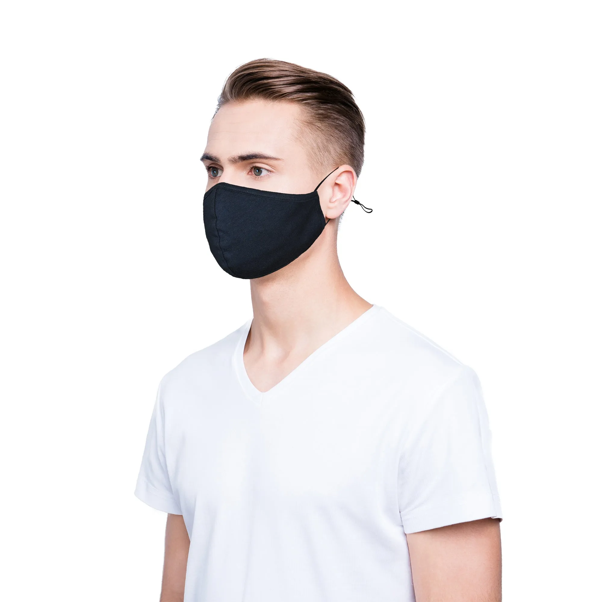 Dalix Cloth Face Mask Reuseable Washable Made in USA - S-M , L-XL Size