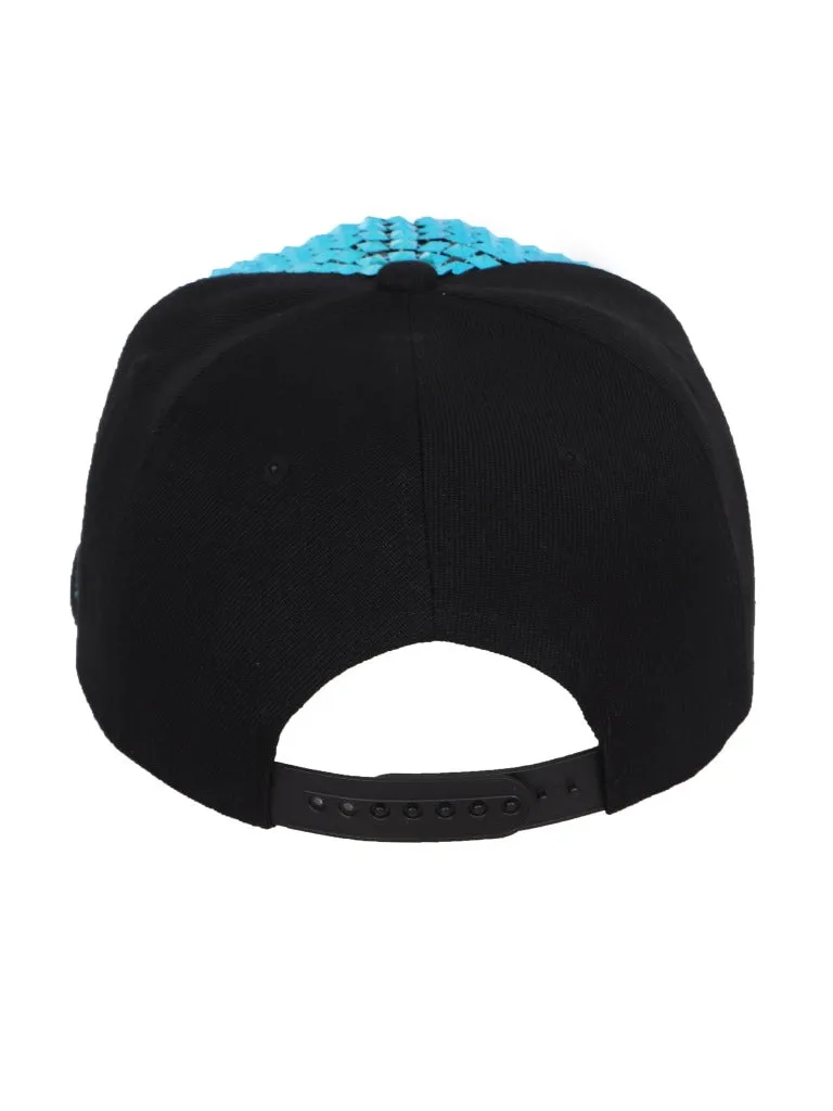 FabSeasons Studs Bling Flat Hip Hop Cap Unisex