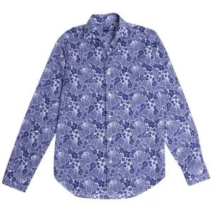 Fern Print Panamino Cotton Long Sleeve Shirt