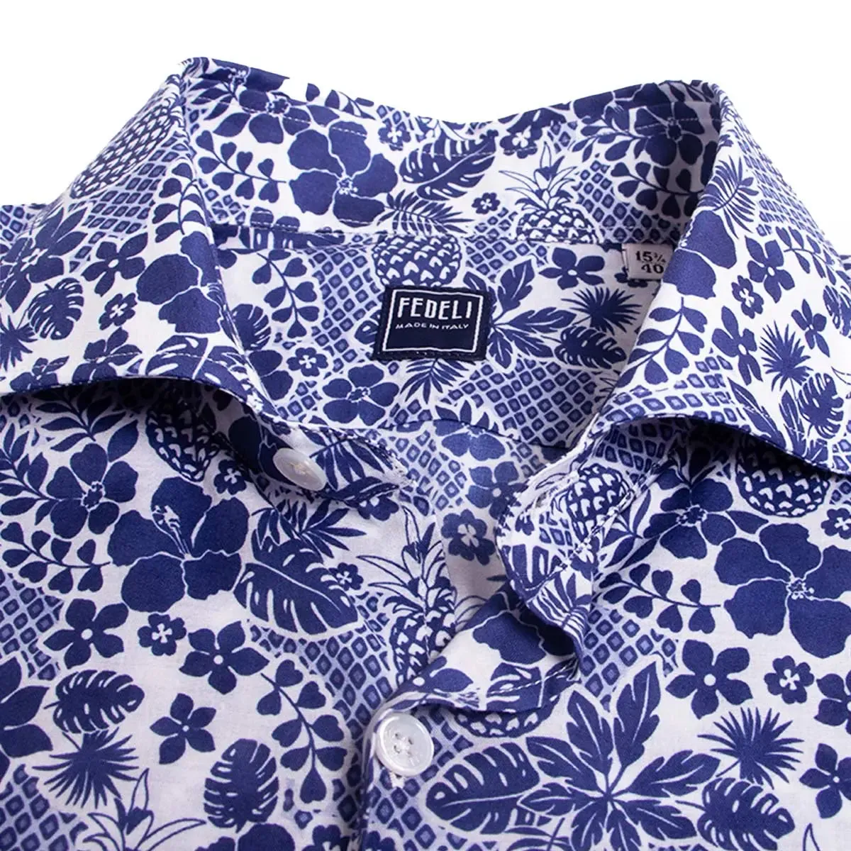 Fern Print Panamino Cotton Long Sleeve Shirt