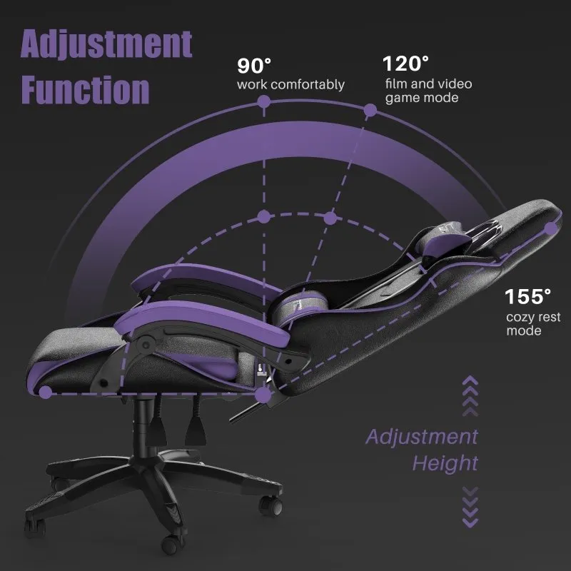 Gaming&Office Chair Ergonomic Computer Desk Chair with Headrest and Lumbar Support-New Color！