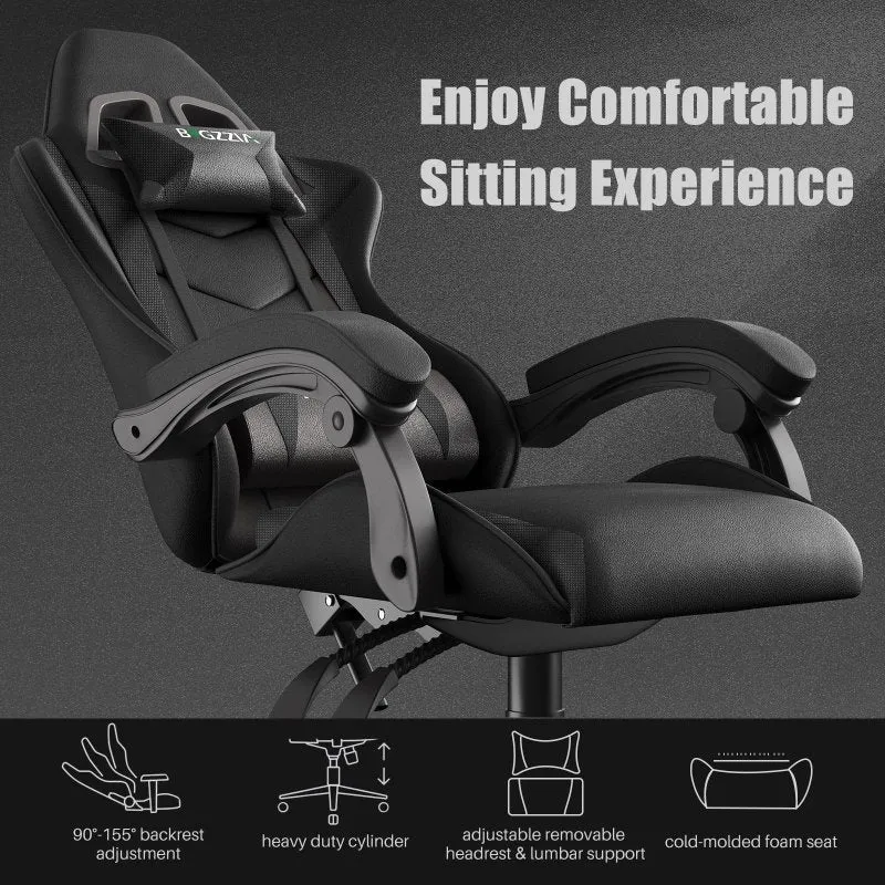 Gaming&Office Chair Ergonomic Computer Desk Chair with Headrest and Lumbar Support-New Color！