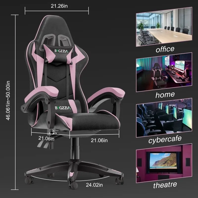 Gaming&Office Chair Ergonomic Computer Desk Chair with Headrest and Lumbar Support-New Color！