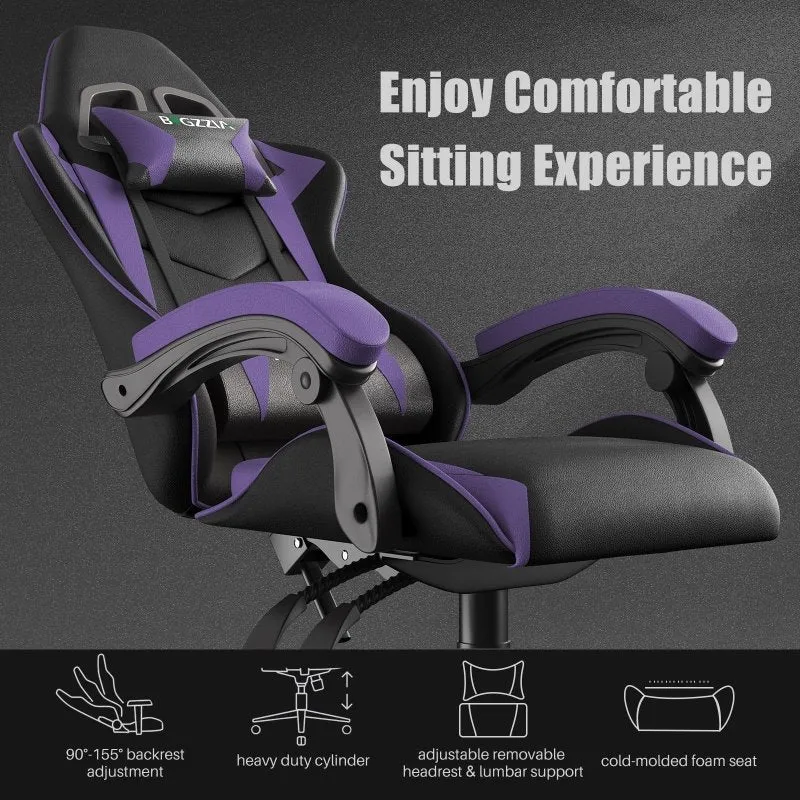 Gaming&Office Chair Ergonomic Computer Desk Chair with Headrest and Lumbar Support-New Color！