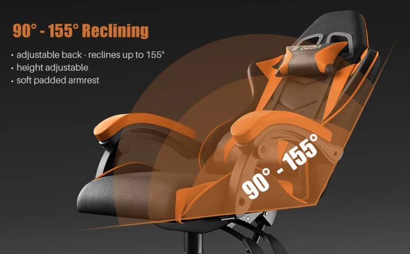 Gaming&Office Chair Ergonomic Computer Desk Chair with Headrest and Lumbar Support-New Color！