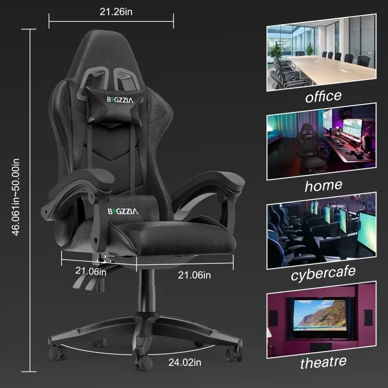 Gaming&Office Chair Ergonomic Computer Desk Chair with Headrest and Lumbar Support-New Color！