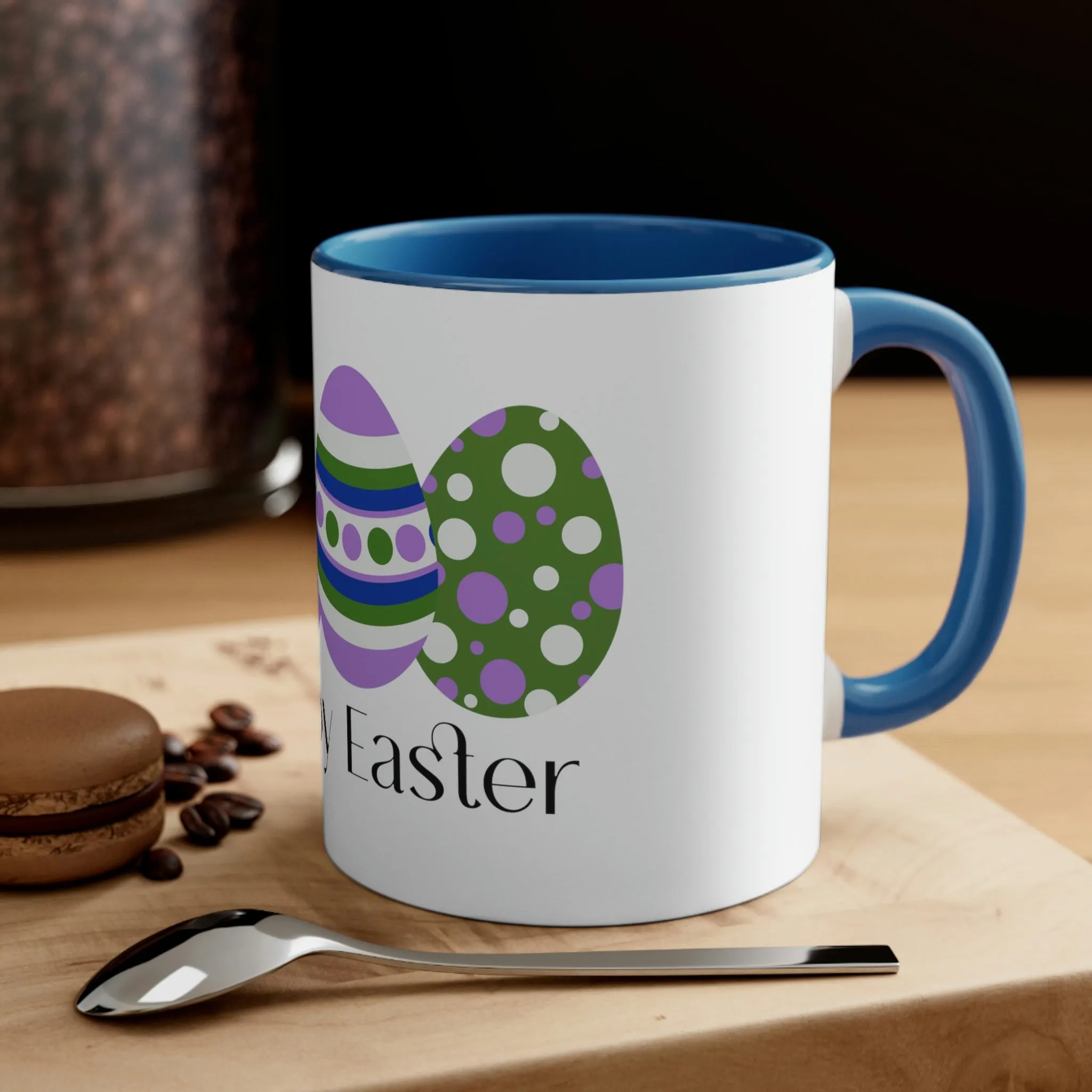 Genderqueer Flag Accent Coffee Mug Easter Festival - Happy Easter