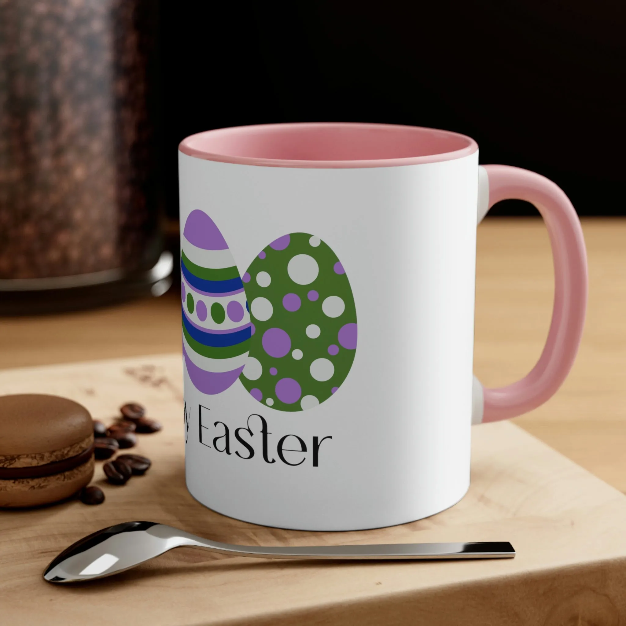 Genderqueer Flag Accent Coffee Mug Easter Festival - Happy Easter