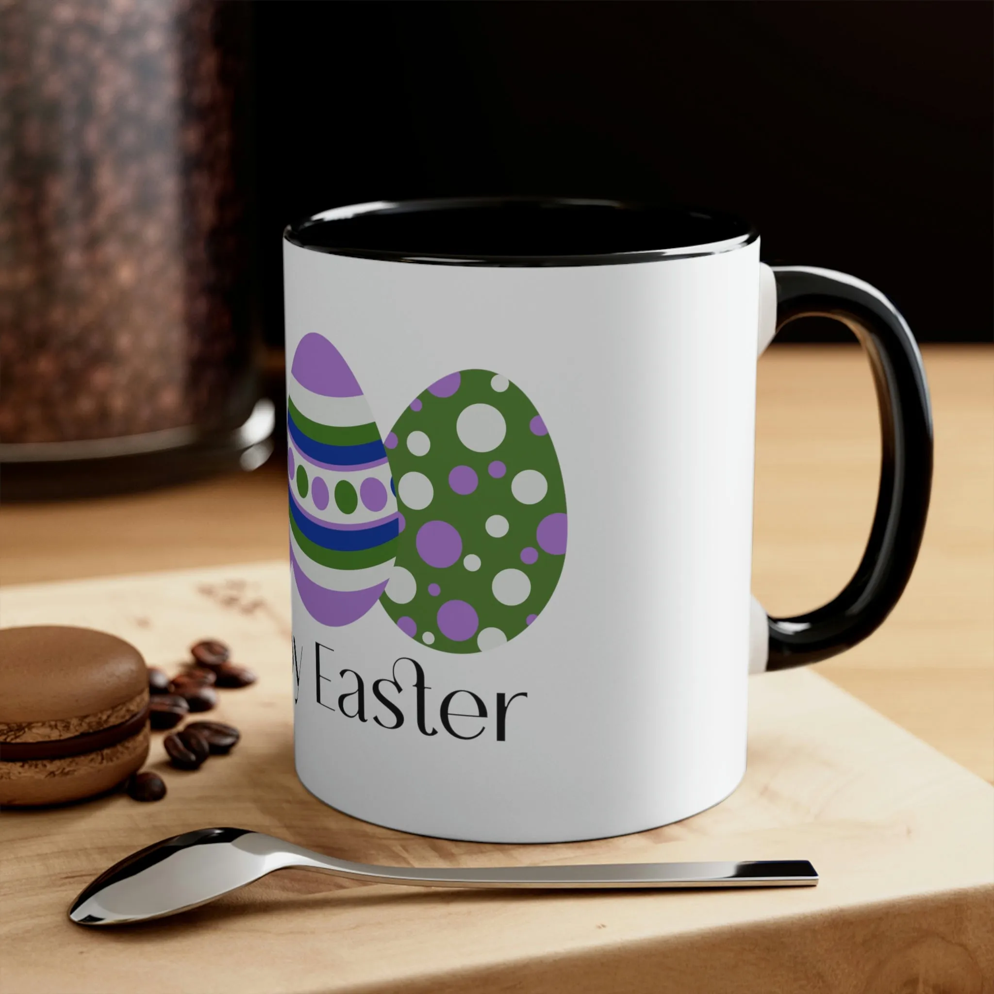 Genderqueer Flag Accent Coffee Mug Easter Festival - Happy Easter