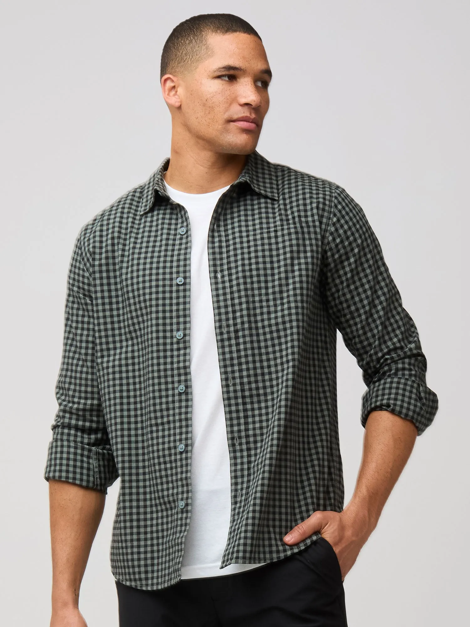 Gingham Long Sleeve Button Up 2-Pack