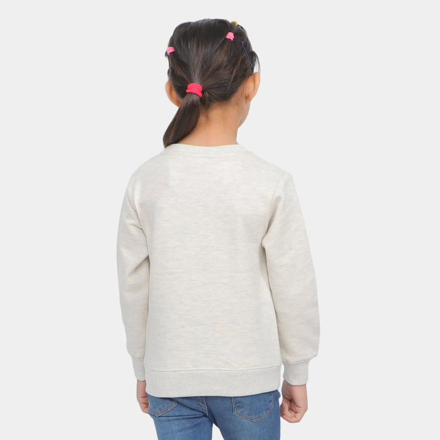 Girls Sweatshirt Character - W-White