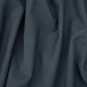 Gray-Blue-Multi Wool-Poly Stripe Texture Woven Shirting Fabric