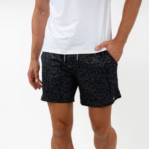 Grit Gym Short | The Granite Camo - Midnight Black/Charcoal Grey