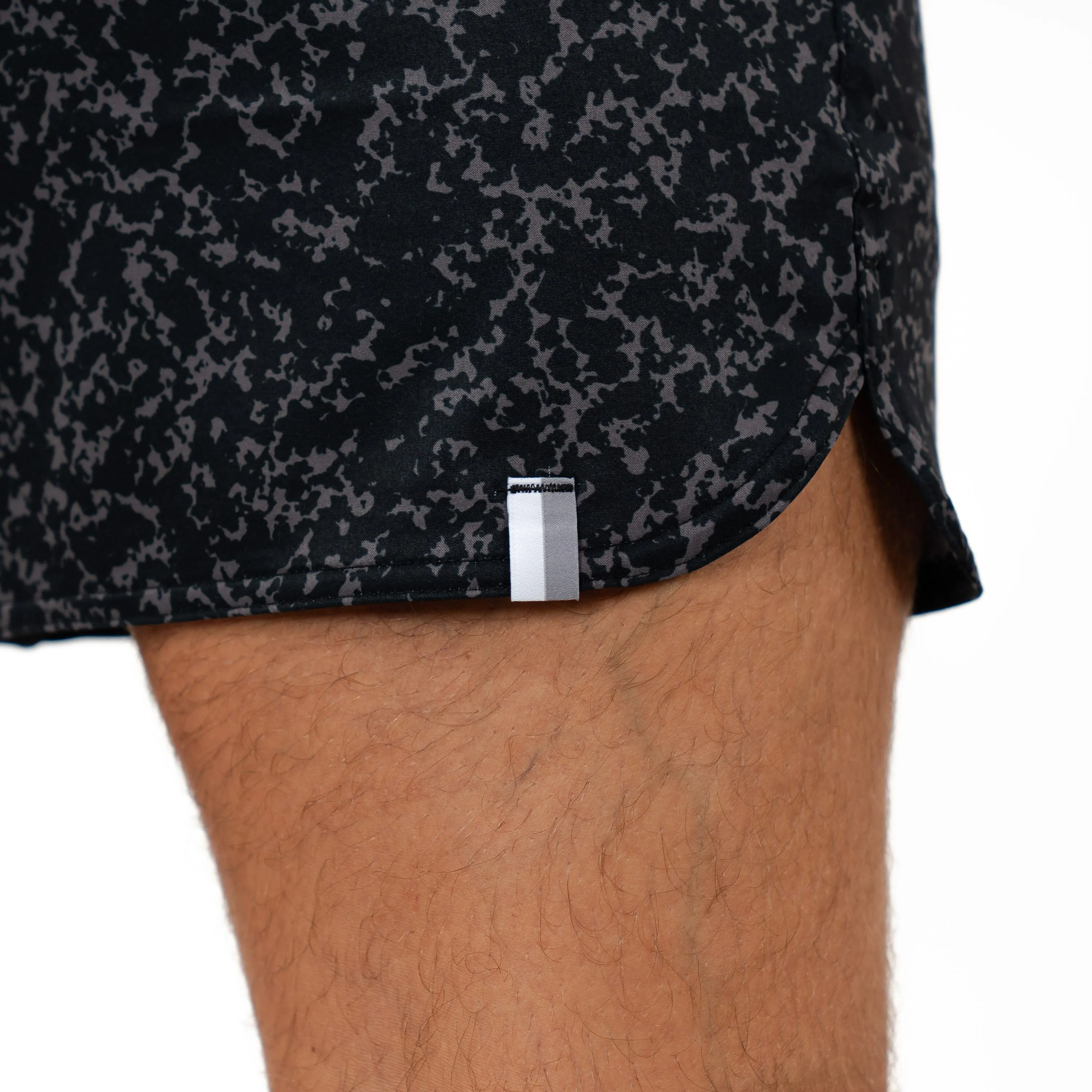 Grit Gym Short | The Granite Camo - Midnight Black/Charcoal Grey