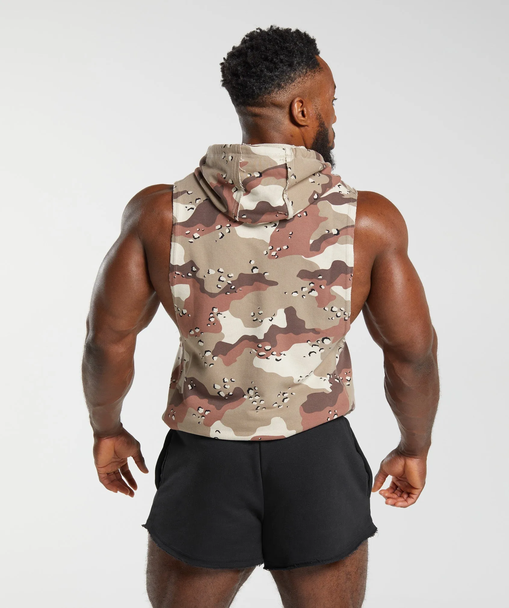 Gymshark Legacy Drop Arm Hoodie - Cement Brown