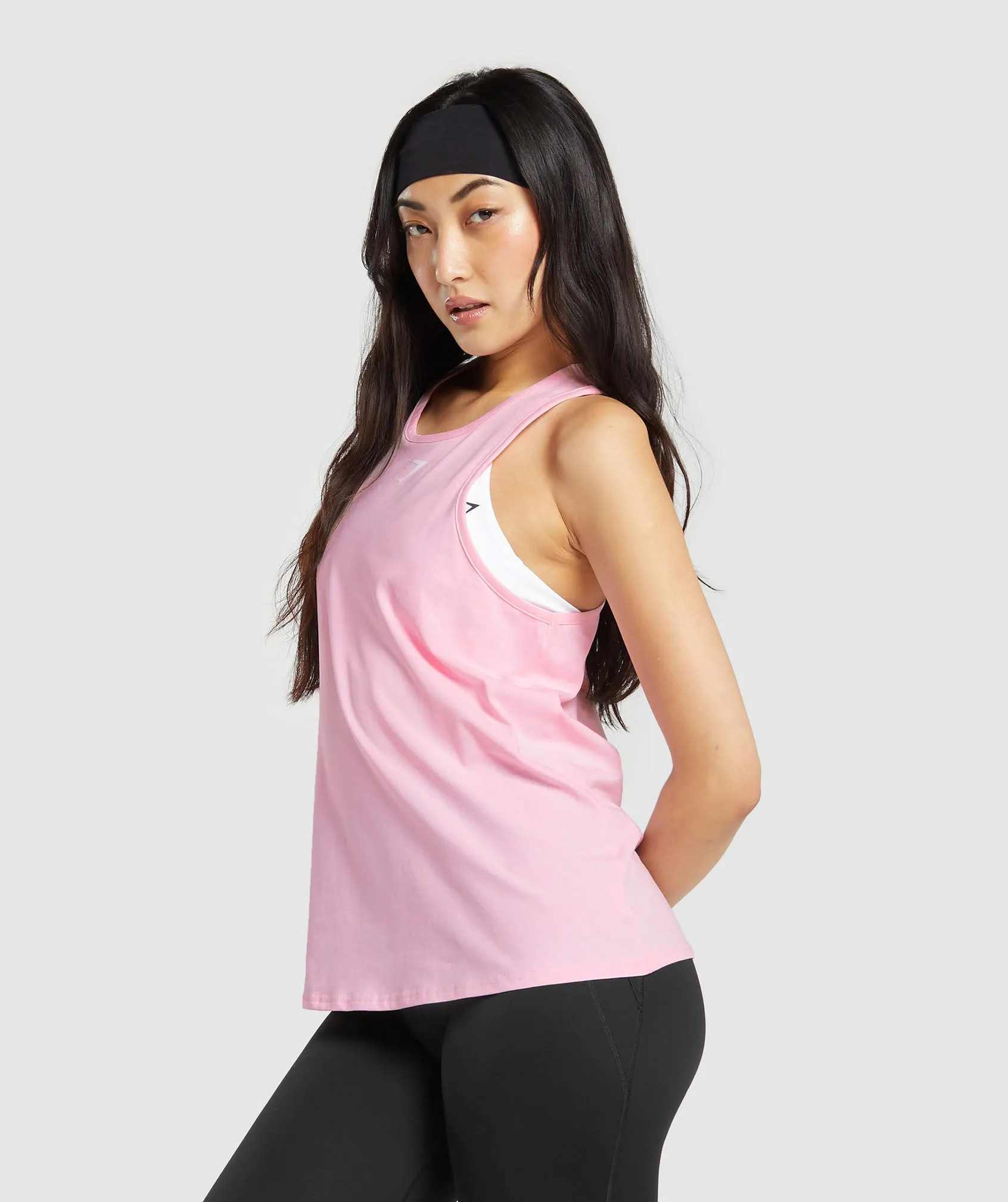 Gymshark Training Cotton Tank - Dolly Pink