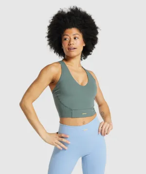 Gymshark Whitney Crop Tank - Eucalyptus