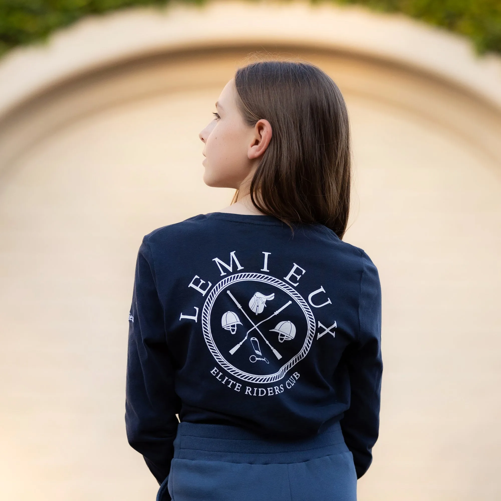 Lemieux Young Rider Lara Long Sleeve Tee - Navy