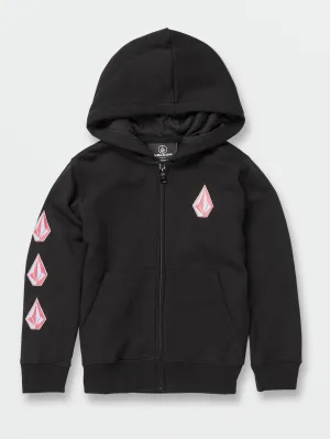 Little Boys Iconic Stone Zip Hoodie - New Black