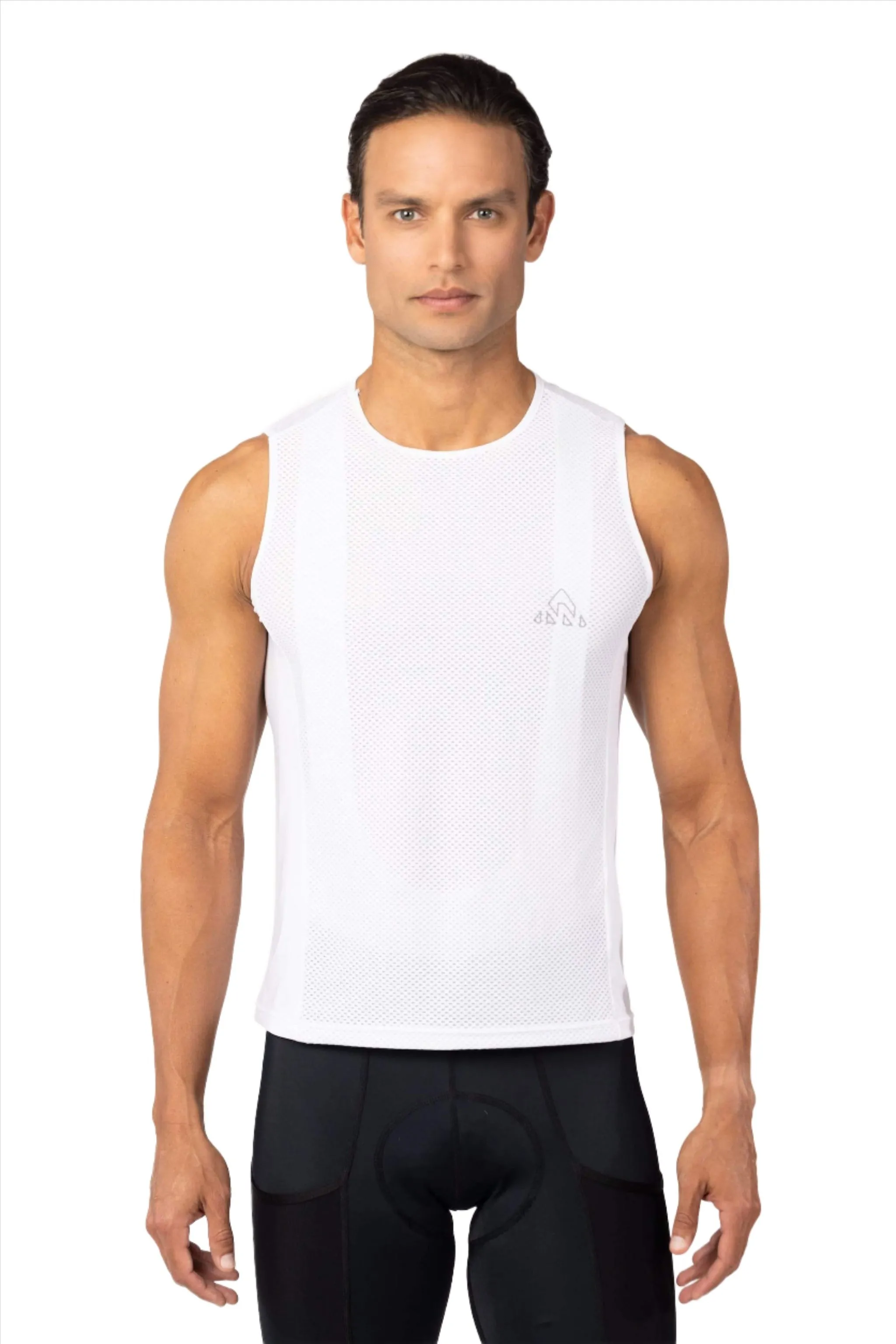 Men's White Pro Running Base Layer