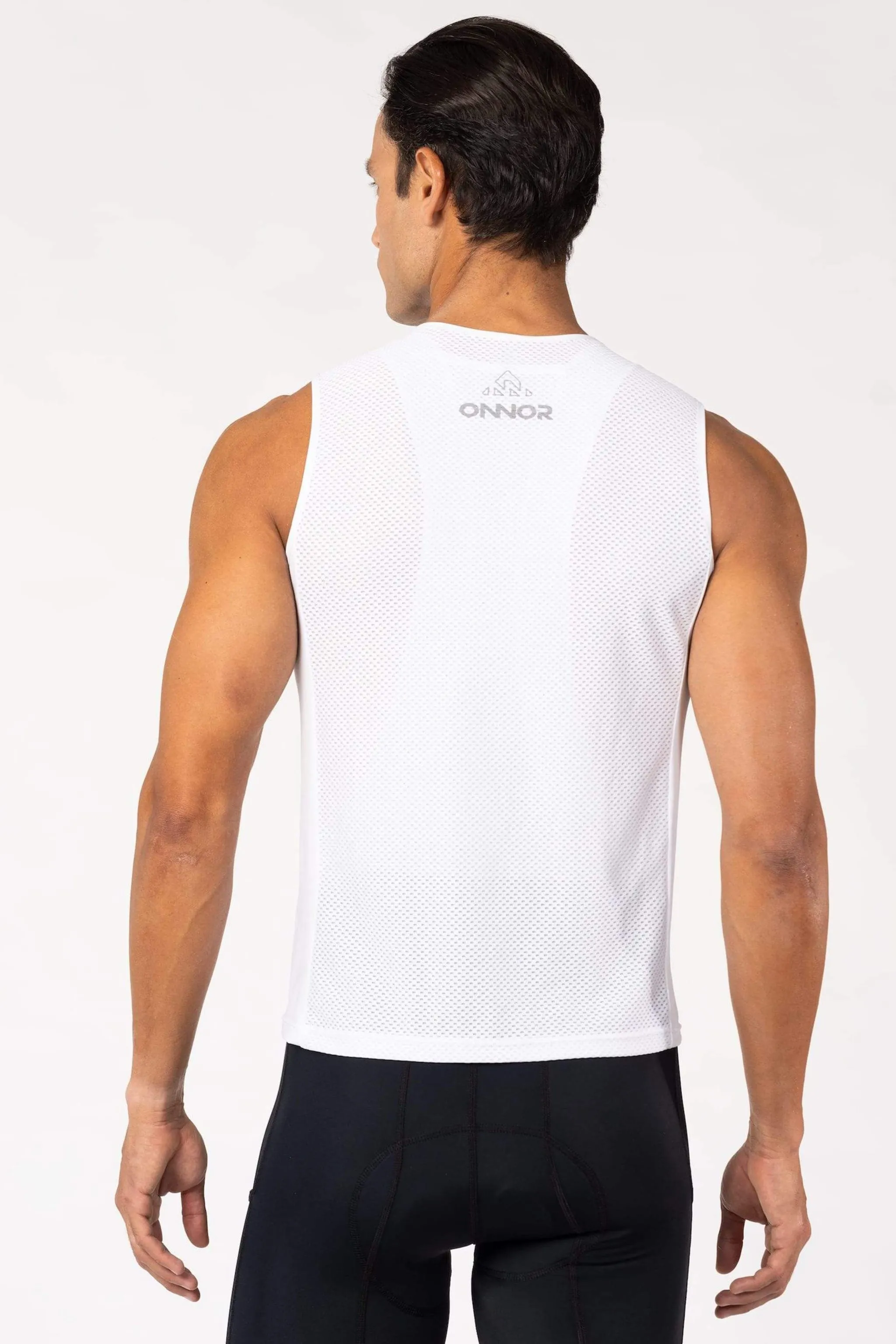 Men's White Pro Running Base Layer