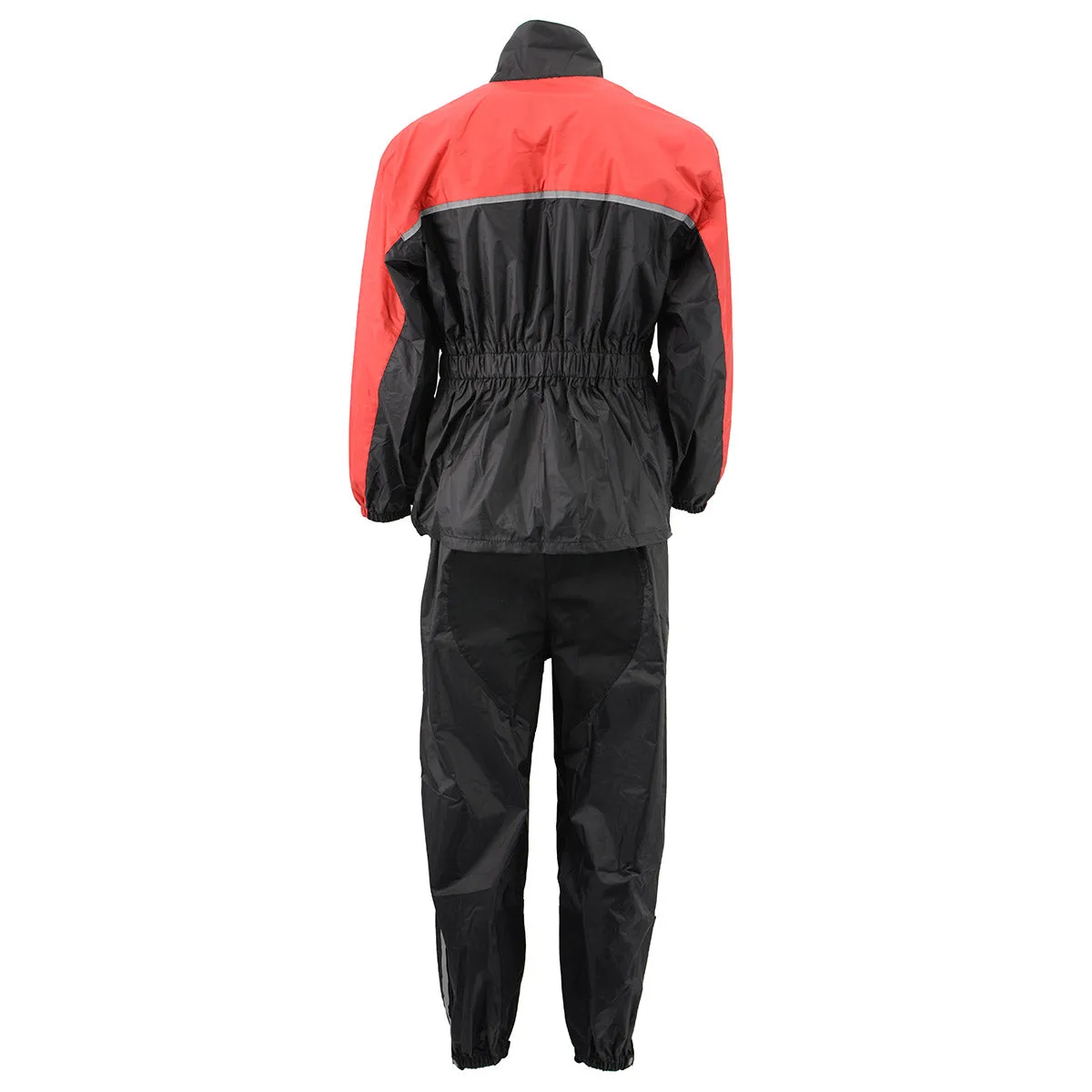 NexGen XS5031 Women's Red and Black Water Proof Rain Suit with Cinch Sides