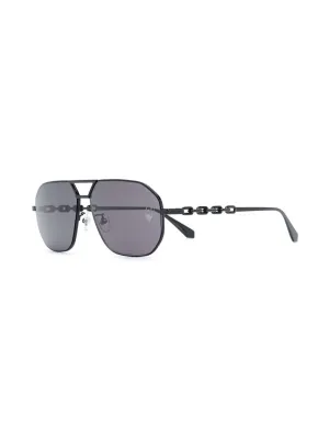 Off-White Wright Aviator Sunglasses Black/Grey