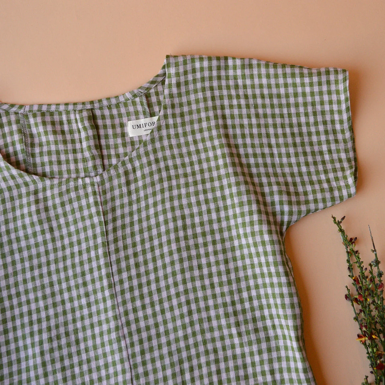 Pieces Top - 100% European Linen - Garden Gingham (Women S-L)