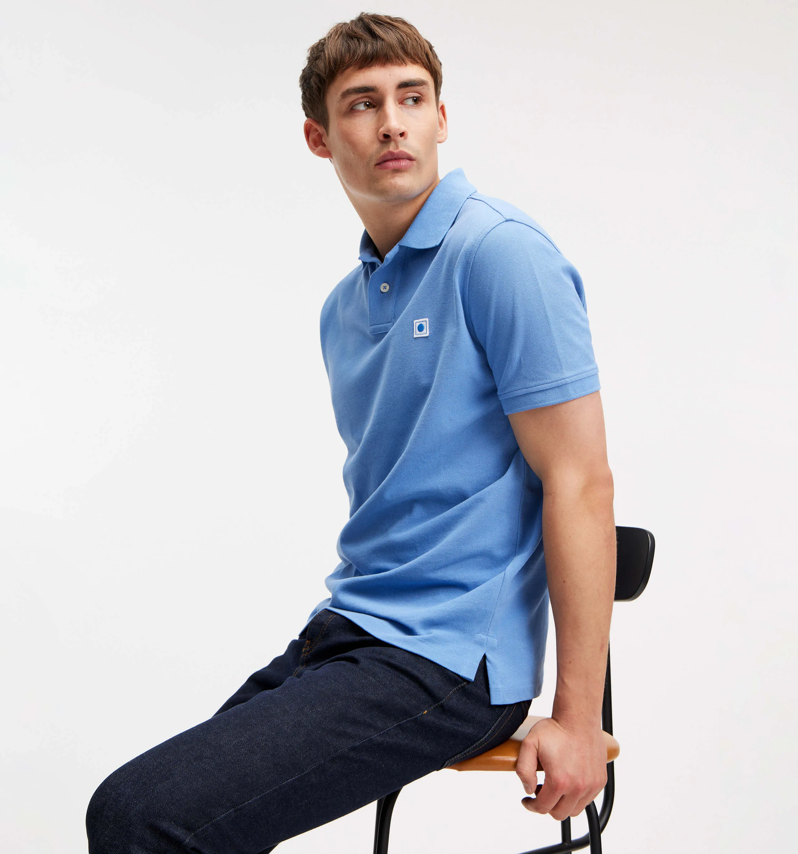 Pique Polo Blue