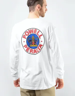 Powell Peralta Supreme L/S T-Shirt - White