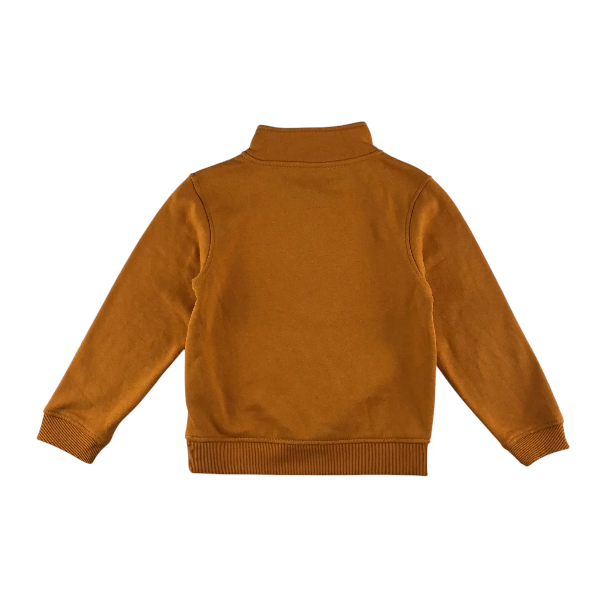 Primark sweater 6-7 years orangey yellow quarter zipper