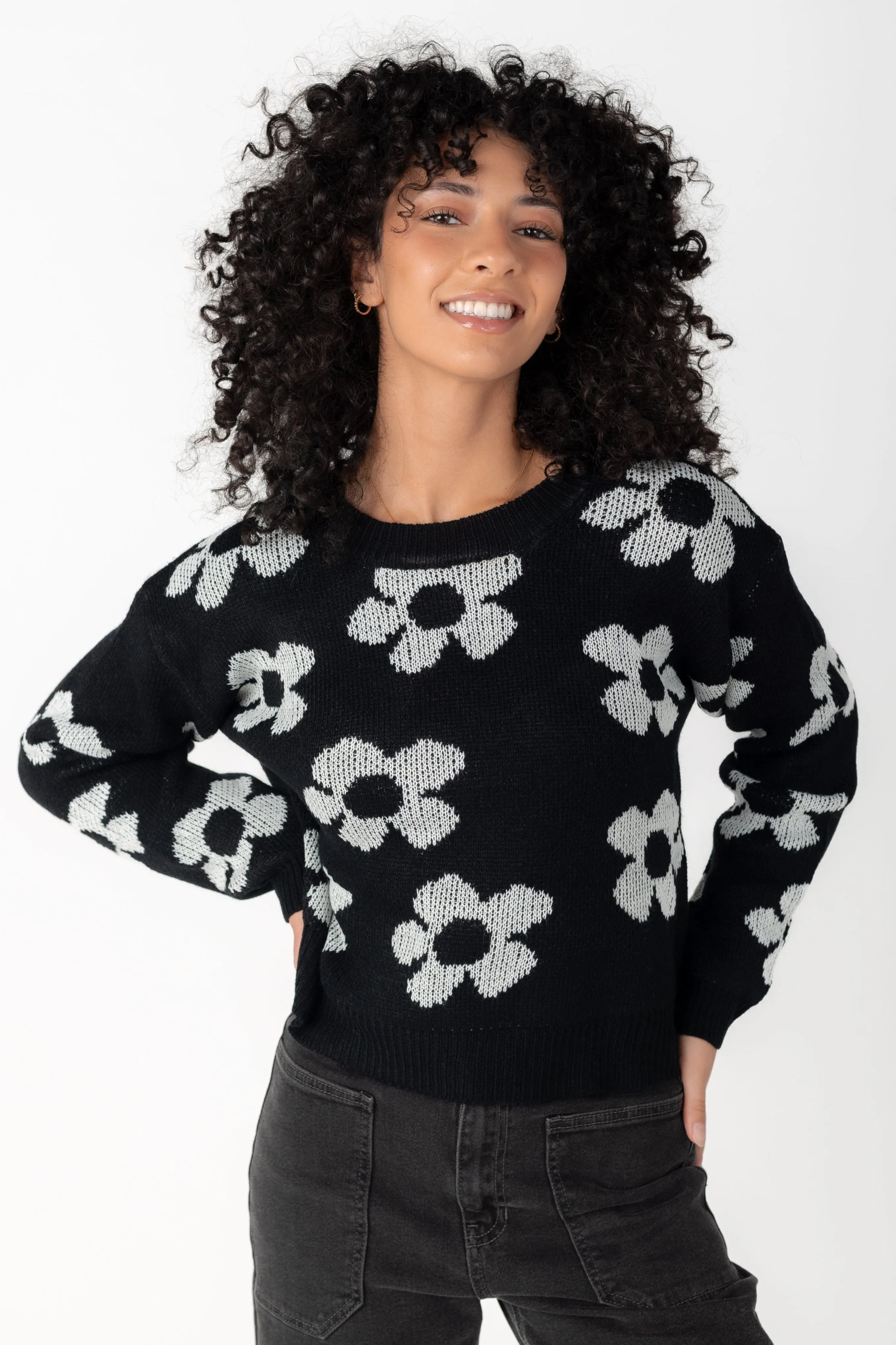 Quinn Floral Sweater