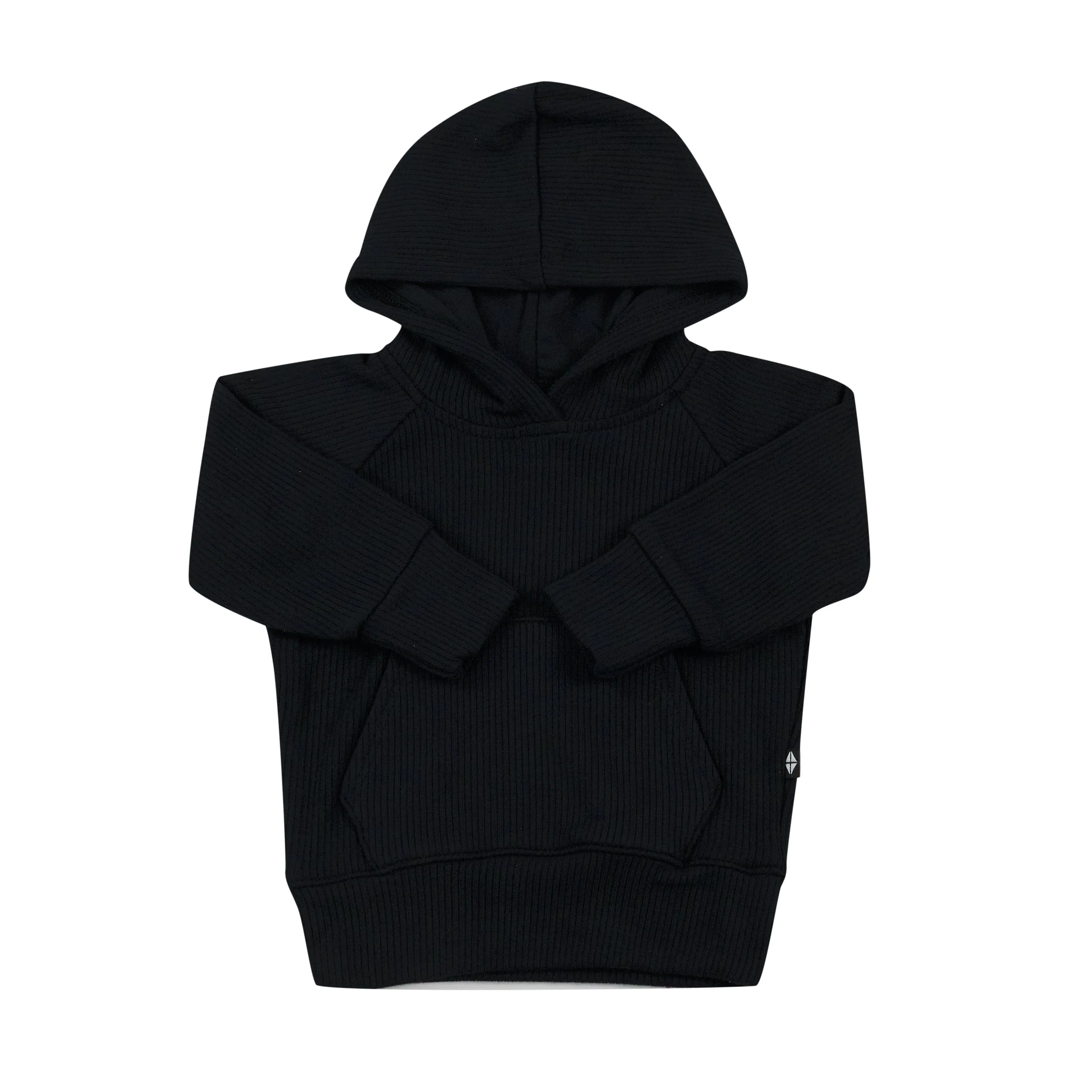 Ribbed Hoodie in Midnight