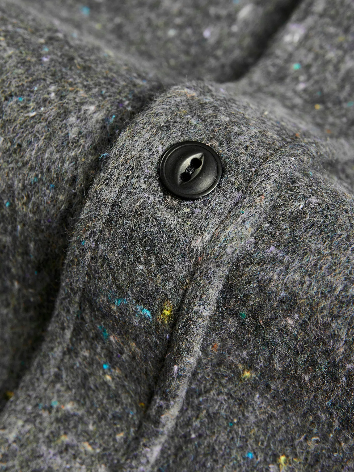 Soft Rude Button-Up Shirt in Grey Melange