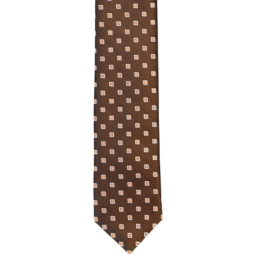 Squared Away Skinny Necktie, 2" Width