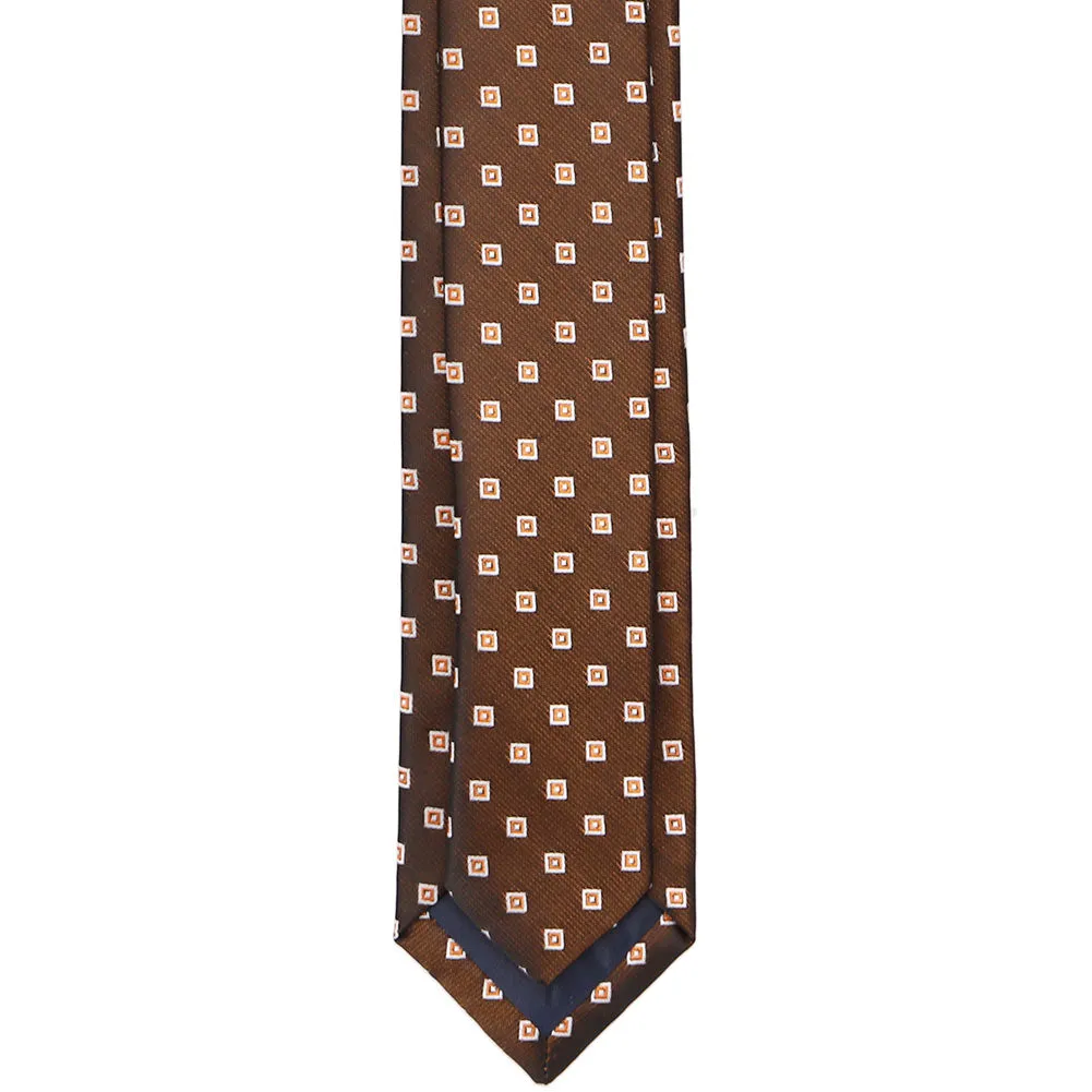 Squared Away Skinny Necktie, 2" Width