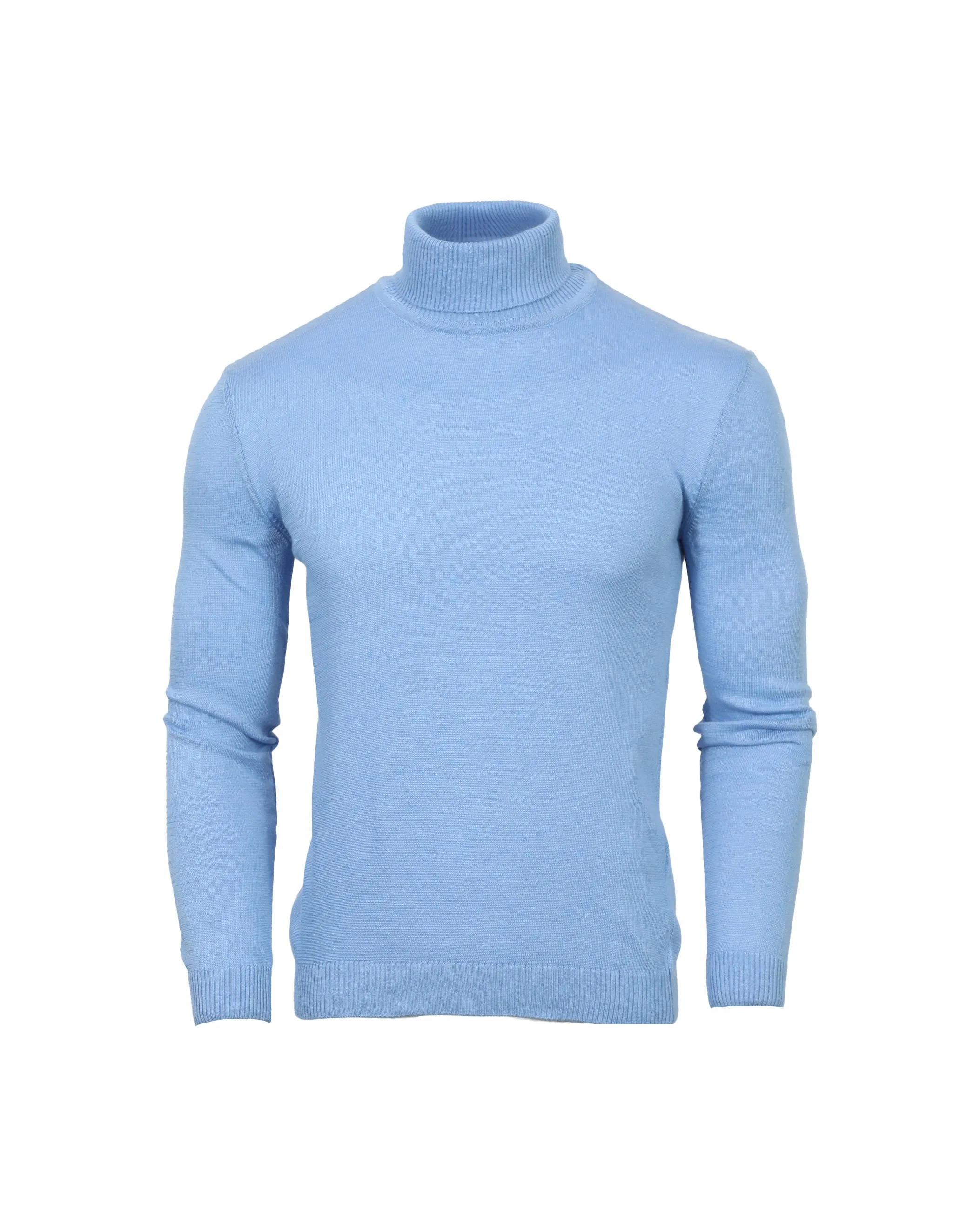 Suslo Turtle Neck Knits - Sky Blue